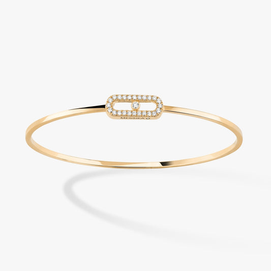 Messika Bracelets - Yellow Gold Diamond Bracelet - MOVE UNO 