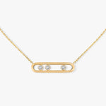 Messika - 18K Yellow Gold Diamond Necklace MOVE | LaViano 
