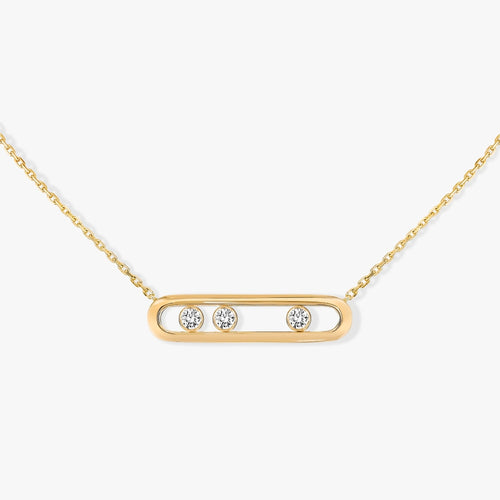 Messika - 18K Yellow Gold Diamond Necklace MOVE | LaViano 