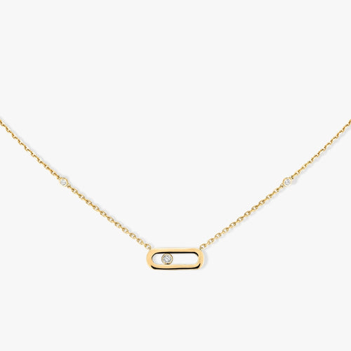 Messika Necklaces - Yellow Gold Diamond Necklace - GOLD MOVE