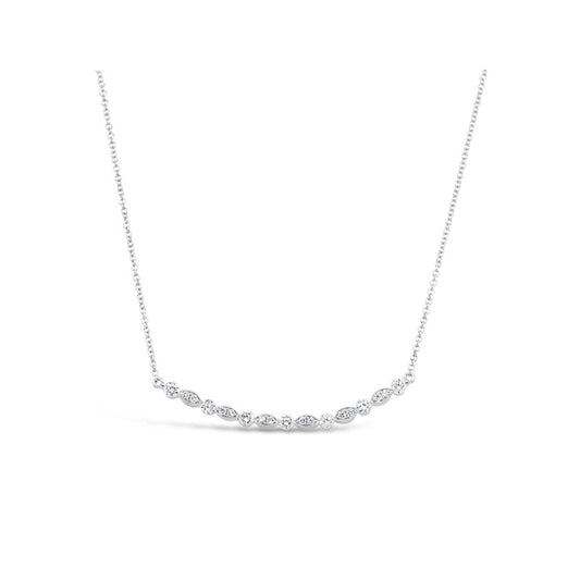 lavianojewelers - 18K White Gold Diamond Necklace | LaViano 