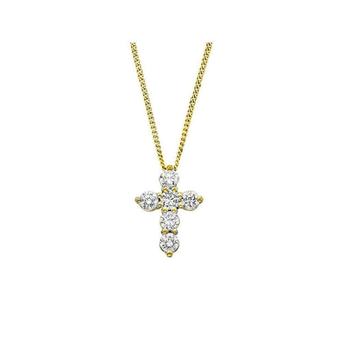 Pe Jay Creations - 18K Yellow Gold Diamond Cross | LaViano 