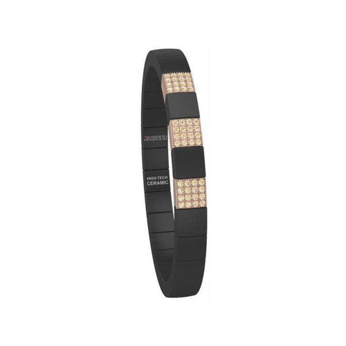 Roberto Demeglio Bracelets - 18K Rose Gold Black Ceramic and
