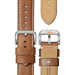 Shinola Watches - The Guardian White Dial Leather Strap 