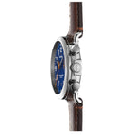 Shinola Watches - The Runwell Chrono Blue Dial Teak Leather 
