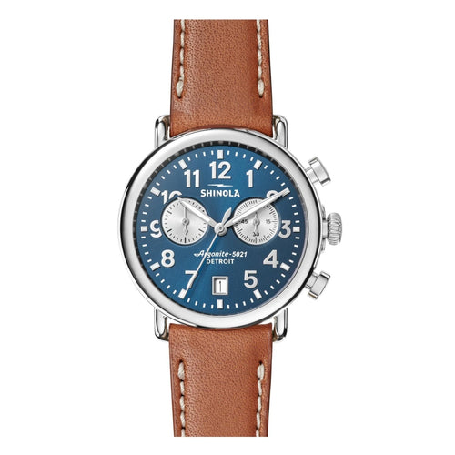Shinola Watches - The Runwell Chronograph Quartz Blue Dial 