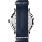 Shinola Watches - The Runwell White Dial Navy Leather Watch 