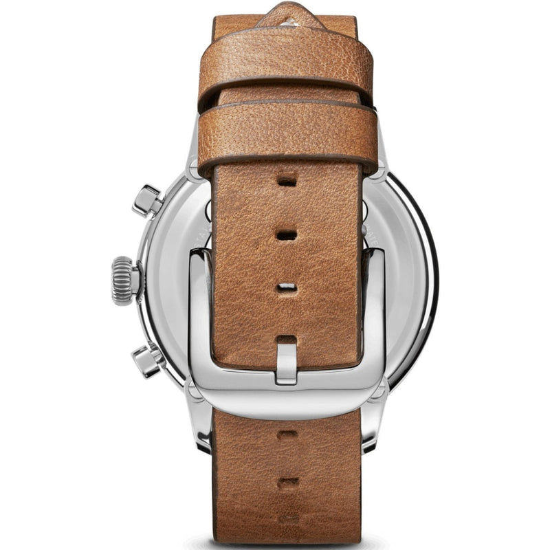 Shinola Watches - The Traveler Chrono Golden Dial Leather 