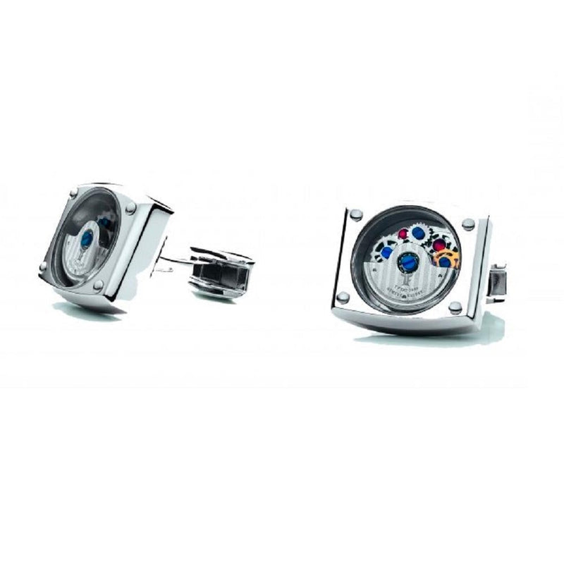 T F Est. 1968 - Stainless Steel Automatic Cufflinks | 