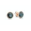 Tirisi Jewelry Earrings - 18K Rose Gold Hemitite and Diamond