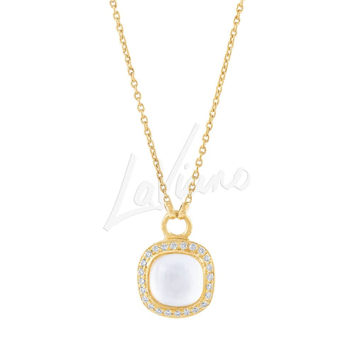 Tirisi Jewelry Necklaces - 18K Yellow Gold White Quartz