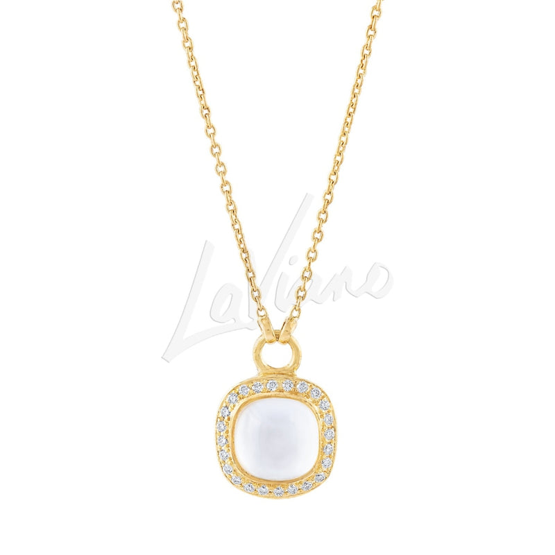 Tirisi Jewelry Necklaces - 18K Yellow Gold White Quartz