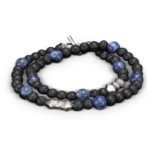 William Henry - BB20 Sodalite Tether Beaded Bracelet | 