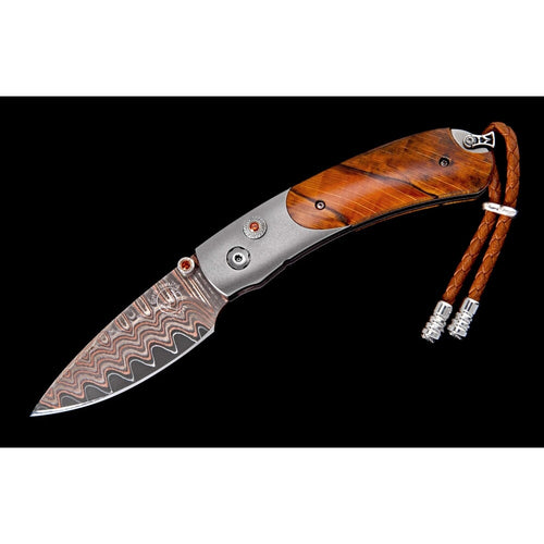 William Henry - Pocket Knife B09 ORANGE WAVE | LaViano