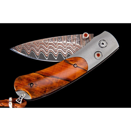 William Henry - Pocket Knife B09 ORANGE WAVE | LaViano